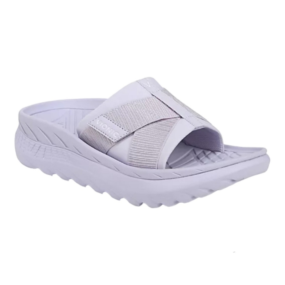 Vionic Lavender/Pale Lilac Slide Sandal